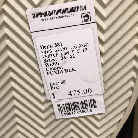 SAINT LAURENT~ Venice Low Top Slip-on - Picture 10 of 12